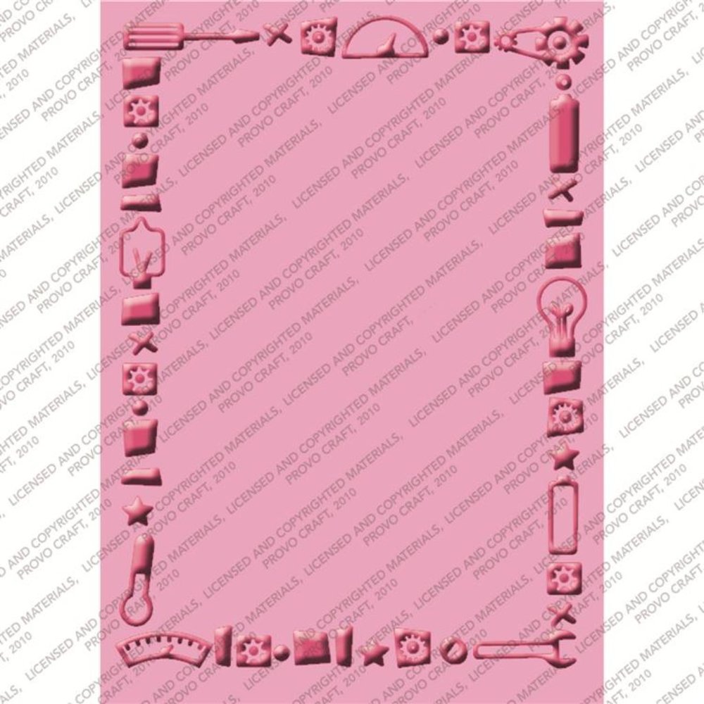Cuttlebug 4-pc embossing folders - ROBOTZ - Picture 8 of 10